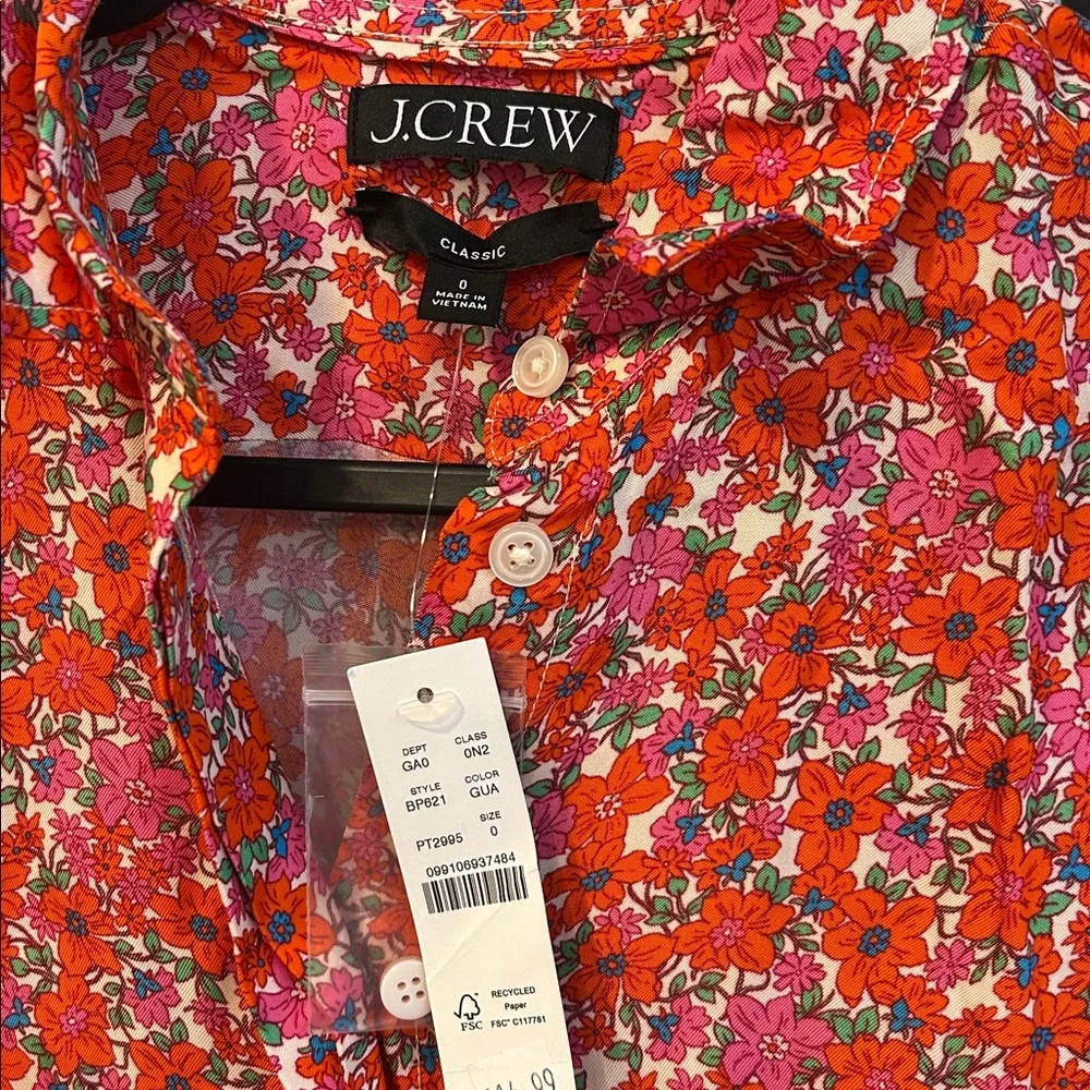 J. Crew Women's Liberty Silk Floral Top